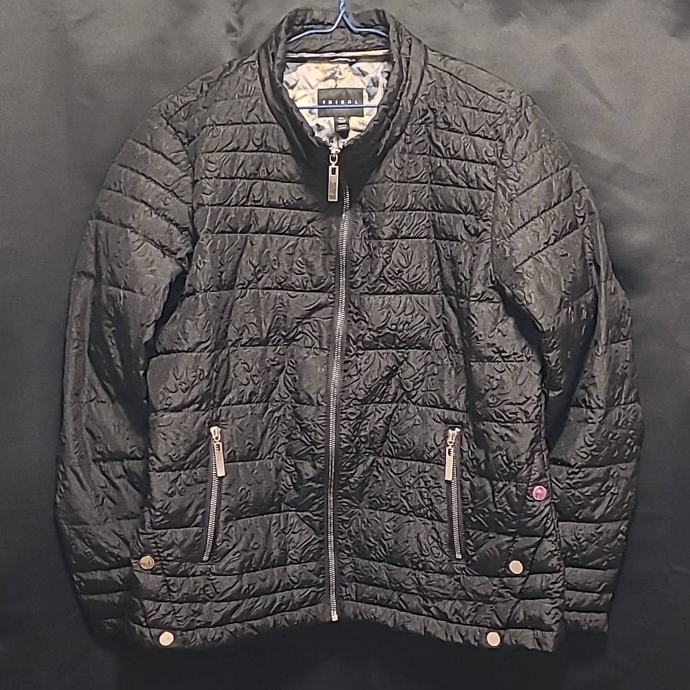 TRIBAL FALL JACKET SIZE L Floral print lining.